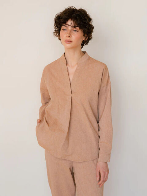 Women's shirt made of boiled cotton Carob