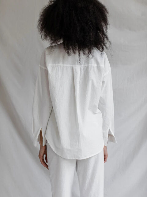 Women's shirt made of boiled cotton Creme
