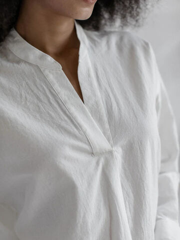 Women's shirt made of boiled cotton Creme