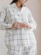 Women's shirt made of boiled cotton Grid
