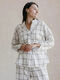 Women's shirt made of boiled cotton Grid