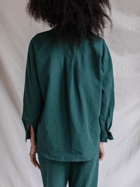 Women's shirt made of boiled cotton Smaragd