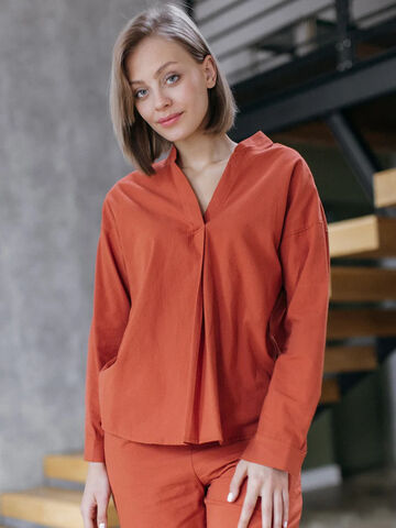 Women's shirt made of boiled cotton Terra