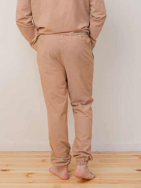 Men's pants made of boiled cotton Carob