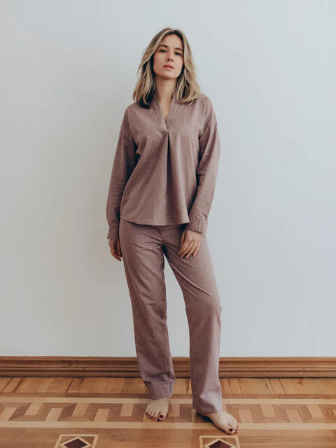 Women's boiled cotton pants Fossil