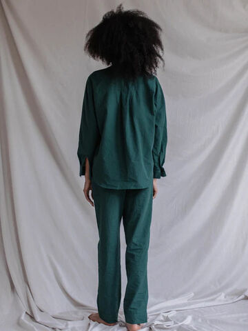 Штани жіночі з вареної бавовни Navy