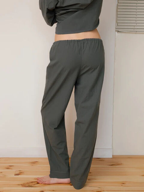 Women's boiled cotton pants Slate