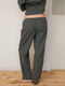 Women's boiled cotton pants Slate