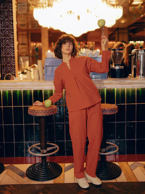 Women's boiled cotton pants Terra