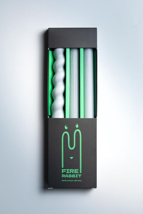 Набір свічок "Сірий"