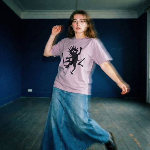 Блідо бузкова футболка Kosh-ball