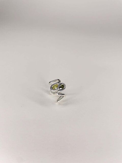 Каблучка "Хвиля з камінцем"