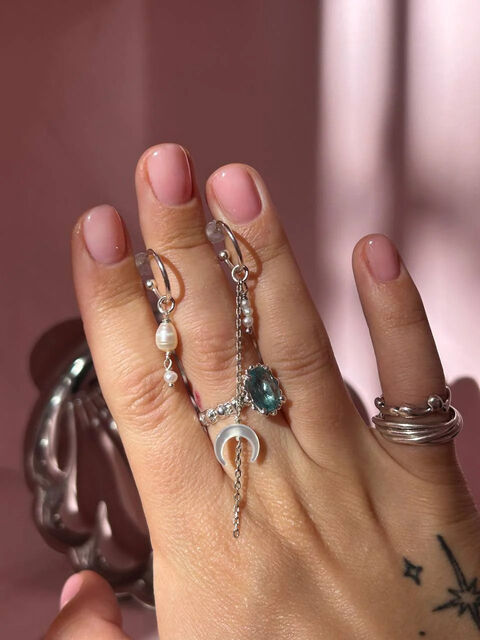 Асиметричні сережки півкола "Moon"