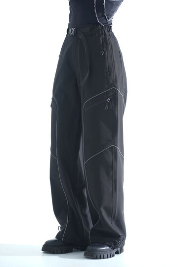 Карго брюки з нейлону та рефлективним кантом Void чорні