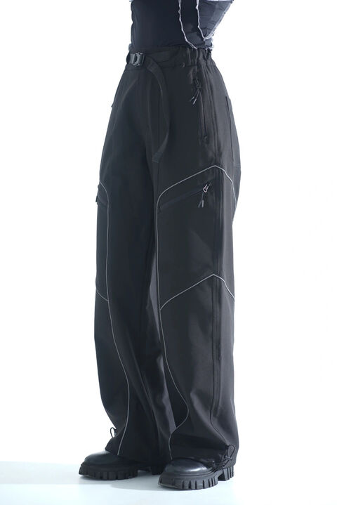 Карго брюки з нейлону та рефлективним кантом Void чорні