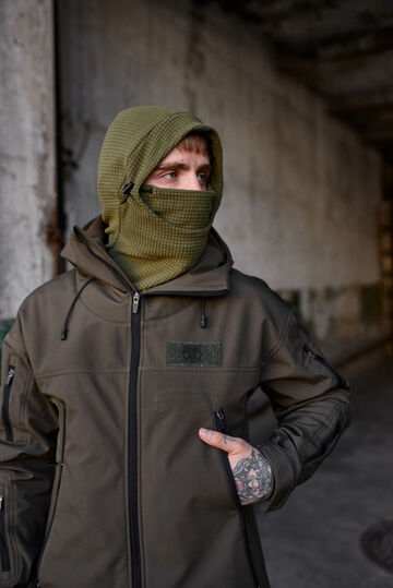 Fleece balaclava-buff Varrior khaki