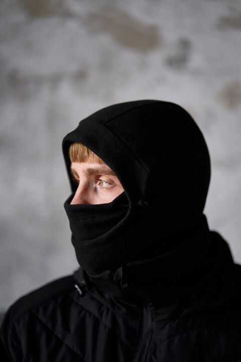 Fleece balaclava-buff Varrior black