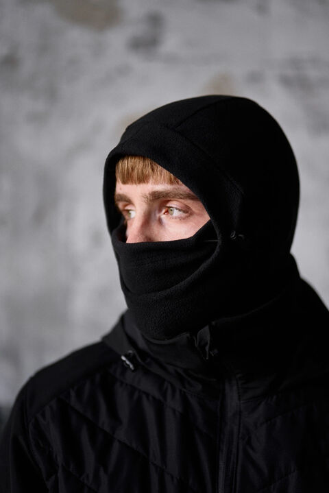 Fleece balaclava-buff Varrior black
