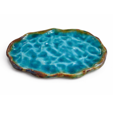 Flat saucer “Sea Turquoise”