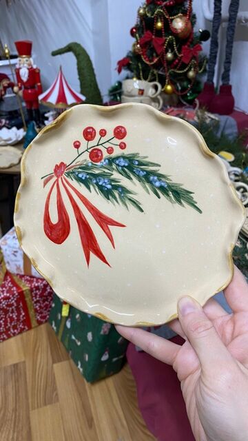 Тарілка Зимова Різдвяна