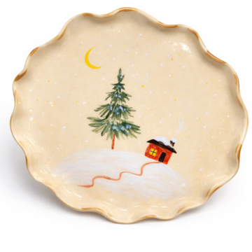 Winter Christmas Plate