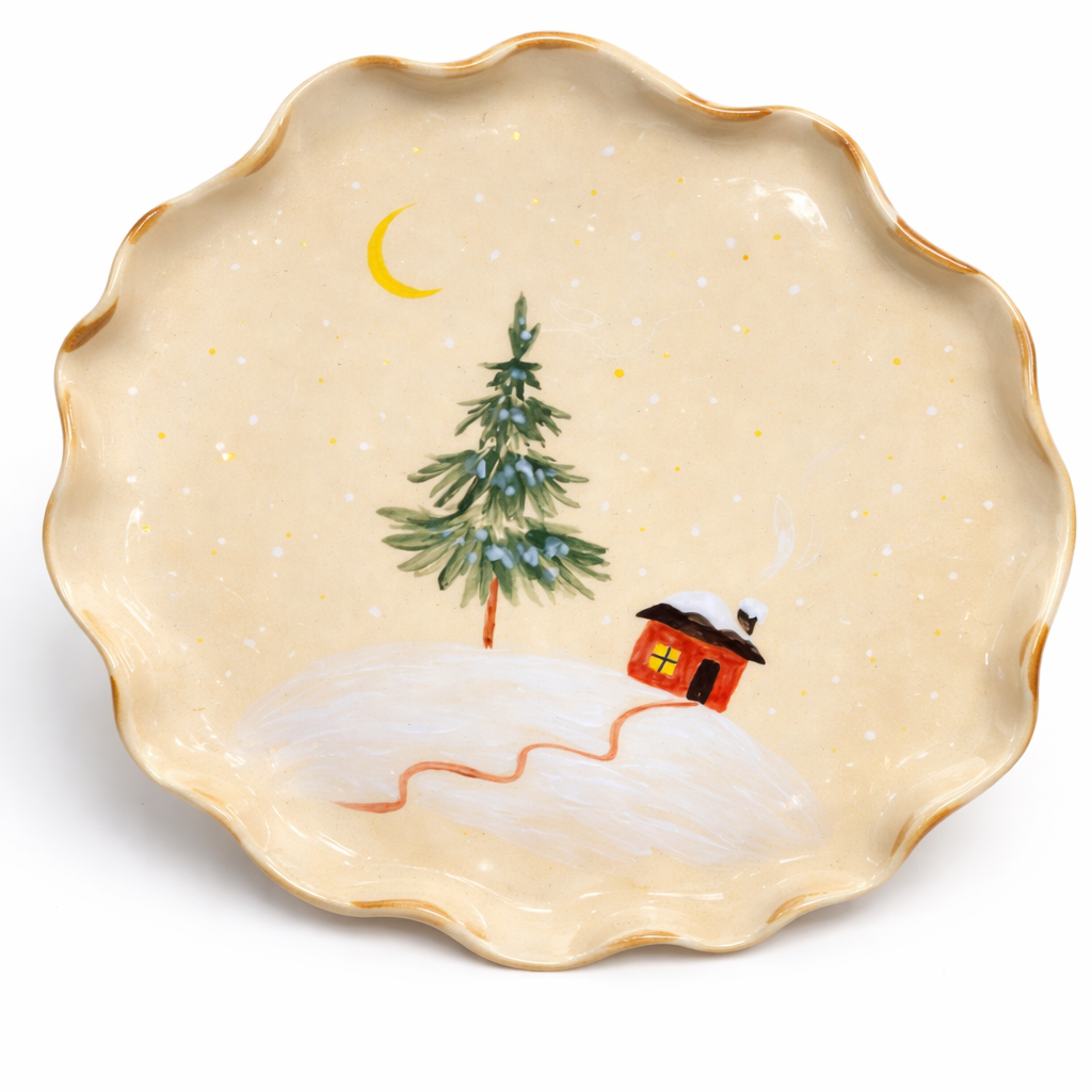 Winter Christmas Plate