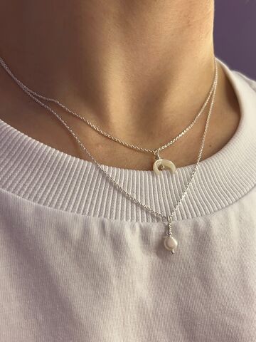 Double necklace «The moon»