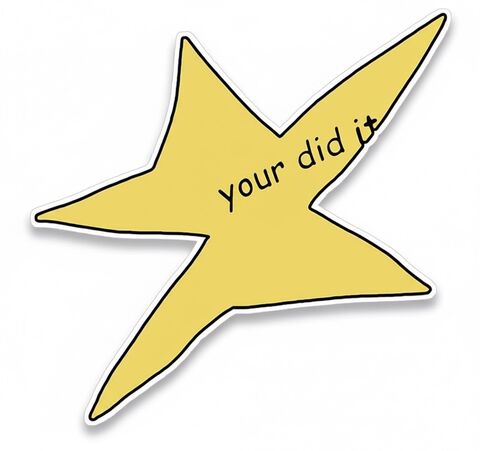 Sticker "You did it"