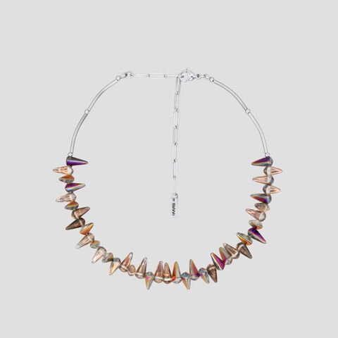 Choker Oil Slick Glass Spikes