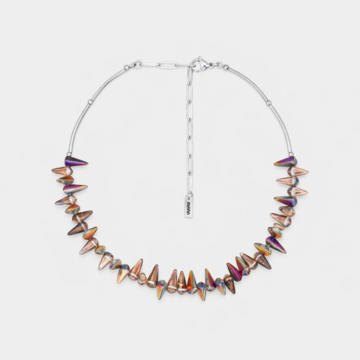 Choker Oil Slick Glass Spikes