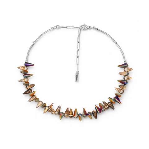 Choker Oil Slick Glass Spikes