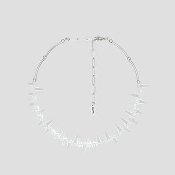 Choker Transparent Glass Spikes
