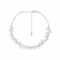 Choker White Glass Spikes