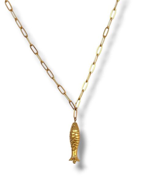 Ланцюжок з позолоченою рибкою