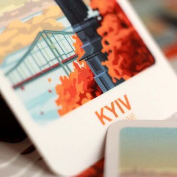 Стікер-палароїд Київ. Володимир