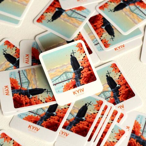 Стікер-палароїд Київ. Володимир