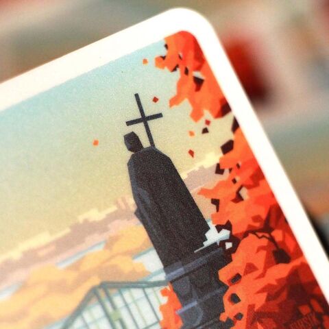 Стікер-палароїд Київ. Володимир