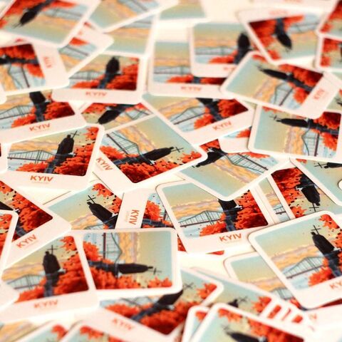 Стікер-палароїд Київ. Володимир