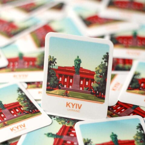 Стікер-палароїд Київ. Шевченко