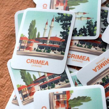 Стікер-палароїд Крим. Бахчисарайський палац