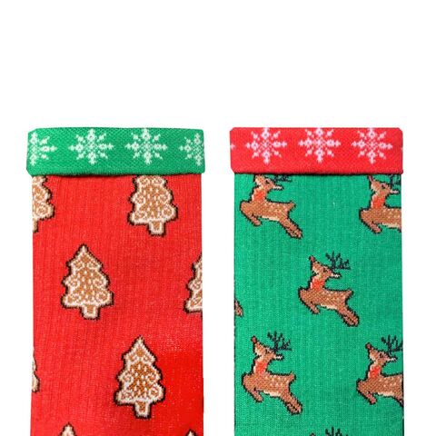 Шкарпетки Новорічні олені червоні