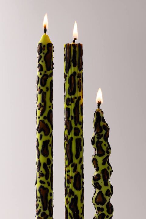 Леопардові соєві свічки Neon