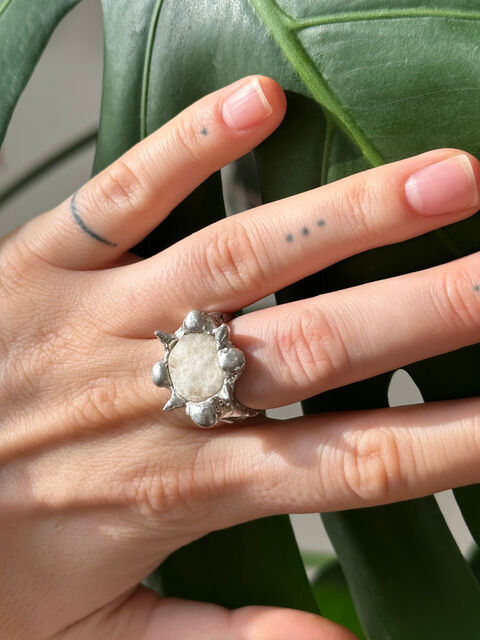 Каблучка з камінцем з океану 2