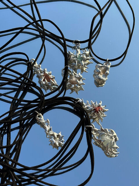 Кулон з амазоніту