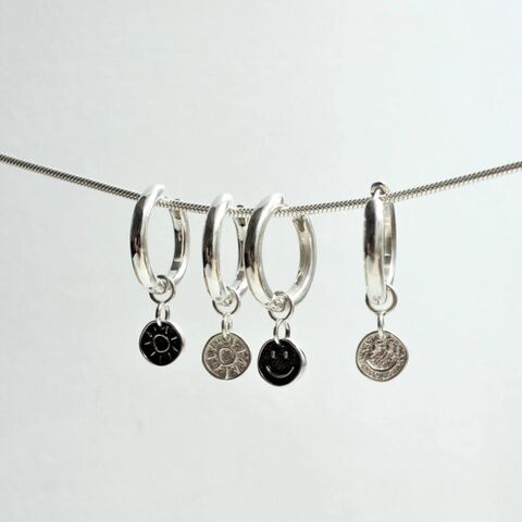 Підвіска на сережки Smile з патиною