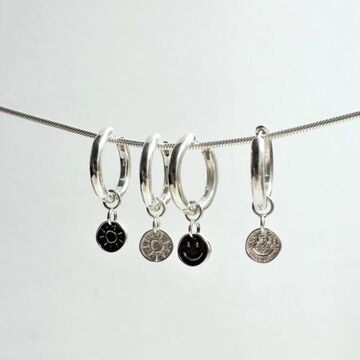 Підвіска на сережки Smile срібна