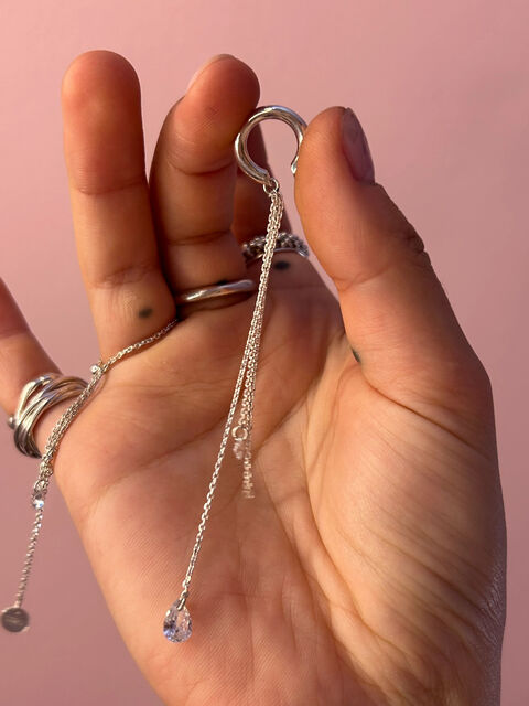 Каф ""Star"" з ланцюжками та цирконами