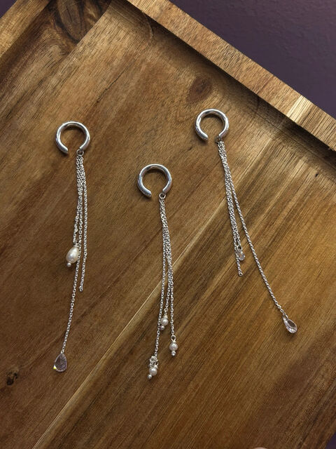 Каф ""Star"" з ланцюжками та цирконами