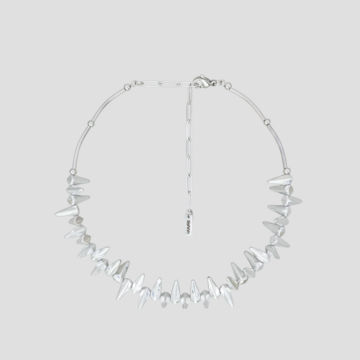 Choker "Silver Glass Spikes"