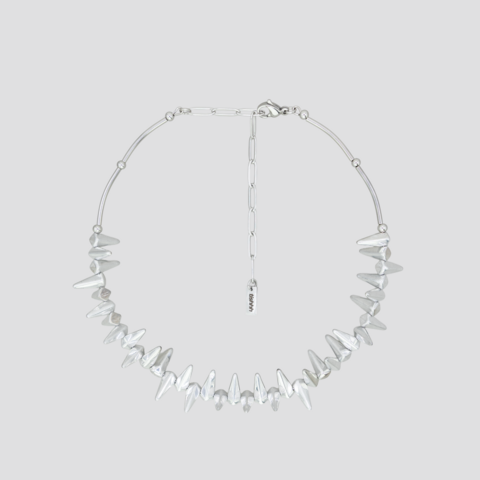 Choker "Silver Glass Spikes"